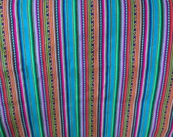 Tribal Fabric - stripes fabric - Peruvian fabric - Aguayo fabric