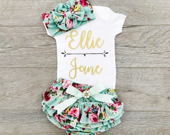 Baby Girl Clothes, Baby Girl Gift, Baby Girl Outfits, Baby Outfits For Girls, Baby Outfits Coming Home, Baby Outfits For Going Home