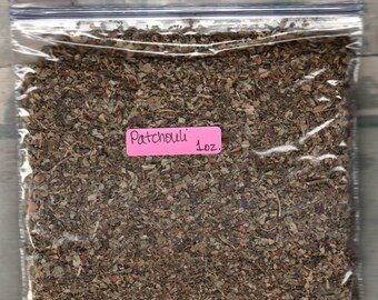 1 ounce, 2 ounce or 4 ounce Patchouli leaf herb c/s (1 oz., 2 oz. or 4 oz.)