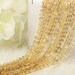 12 PCS Gold Plated Brass Flat Cable Chain Finished Chains for Necklace Making, 18-30 inches