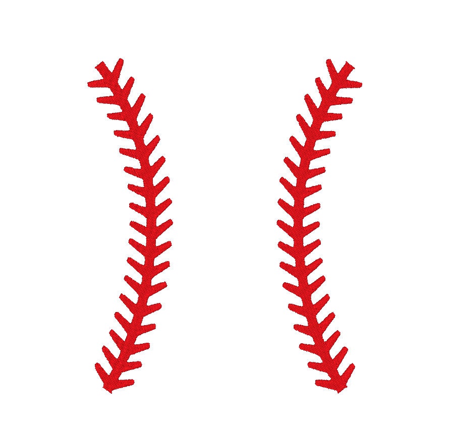 Baseball Lines Minimalist Embroidery Design