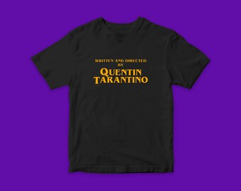 Written and Directed by Quentin Tarantino original text movie t-shirts best cool gift vintage rare tee pam grier de niro samuel l jackson