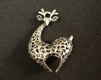 GIRAFFE PENDANT in silver