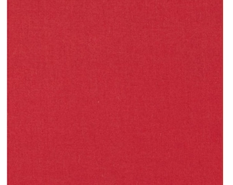 Organic Cotton Fabric Solid Red By Everyday organics by Clothworks