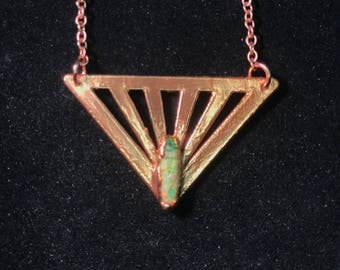 Cultured Opal Burst in Copper