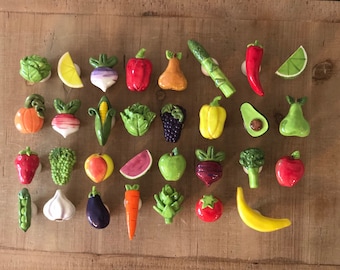 Vegetable Knobs, Fruit Knobs, Drawer Pulls, Kitchen Cabinet Knob, Kitchen Hardware, Fruit and Vegetable, Garden Knob, Cupboard Knob, Knobs