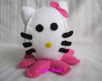 Hello Kitty Plushy; Custom Plushie Octopus; Stuffed Plush; Hello Kitty; Sanrio; Sanrio Stuffed Animal; Toy; Stuffed Octopus