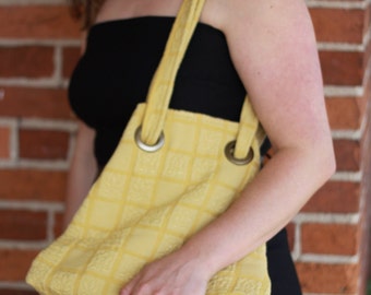 Cotton purse, summer bag, summer purse, echo friendly purse, go green purse, recycled material, recycled purse, hand made, hand bag,
