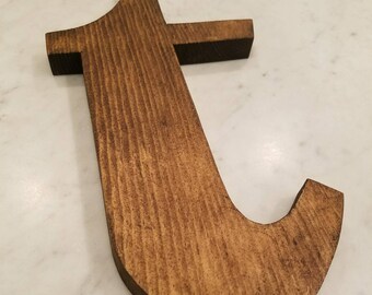 Decorative Wooden Lowercase Letter T