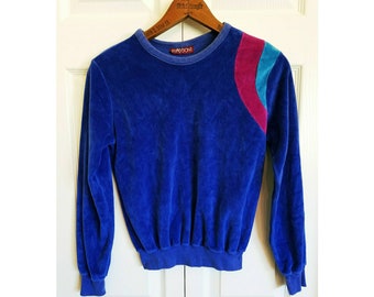Vintage 80's Sassoon velour sweater