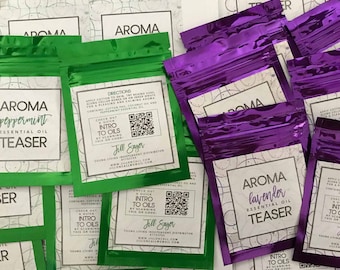 Essential Oil Aroma Teaser Labels (EO Peels) DIGITAL