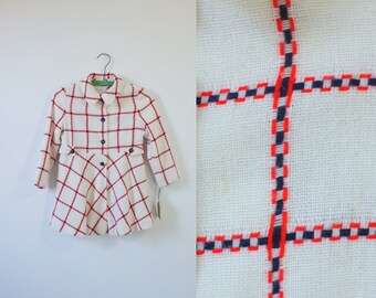 WINTER SALE 30% OFF! Little Dottie Coat | vintage toddler coat | vintage kid's jacket | vintage 70s coat | toddler 1970s coat | plaid coat