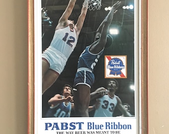 1980s Pabst Basketball Beer Sign