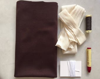 Waldorf doll making kit - Dark Brown