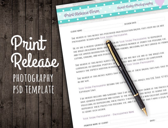 print release form for photographers photography business forms photography print release form template