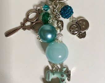 Sewing Inspired BagCharm/Keyring