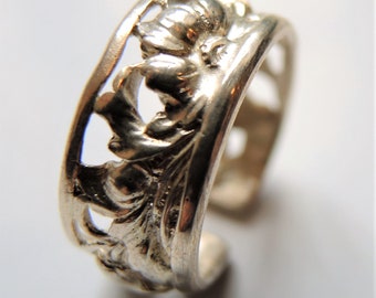 Vine ring, from own workshop, 925 sterling silver