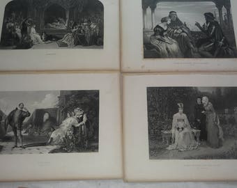 10 1860s William Shakespeare engravings