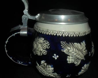 Vintage German Beer Stein~Rounded Belly Beer Stein~German Beer Stein~Oktober Fest~Collectible Beer Stein~Made in Germany