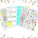I love the 80's Sticker Kit - Glossy planner stickers fitted for the ECLP and Recollections Planners (vertical planners), cute sticker kit