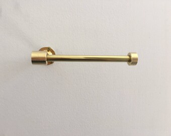 Modern Brass Toilet Paper Holder - Handmade
