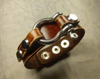 Сustom mens bracelet leather bracelet men brown bracelet custom leather cuff leather wristband