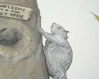 A4 Print Squirrels: Welcome to the Nut House