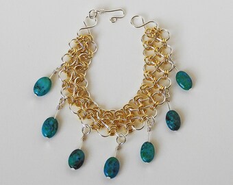 Semi Precious - Handcrafted Wire Bracelet