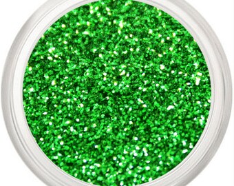 Green Glitter Makeup, Green, Glitter Pigment, Kelly Green Glitter, Metallic Green, LUCKY STAR, Green Sparkle, Eyes Lips Face, Glitter Nails