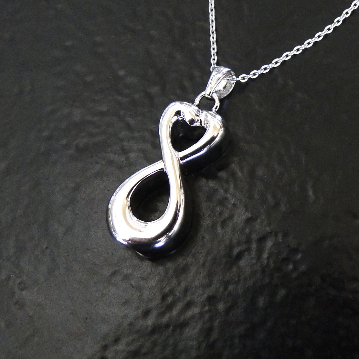 Ashes Necklace Infinity Container For Ashes Sterling Silver
