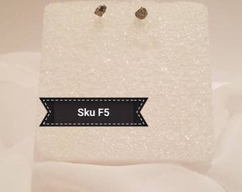 Sku F5 - Pyrite in the rough Earrings