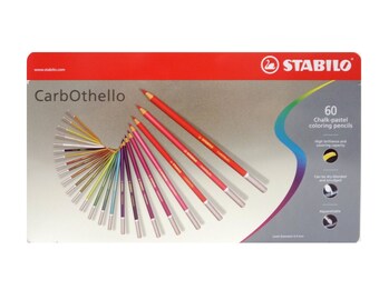 60 Stabilo Chalk Pastel Coloring Pencils; 60 Stabilo Carb ...