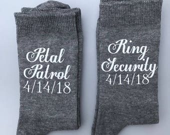 Page boy socks, ring bearer socks, usher socks, little usher socks, page boy gift, ring bearer gift, usher gift, groomsmen gift, socks