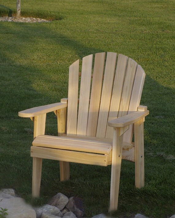1 Adirondack garden chair kit unfinished 99 CLEAR WOOD