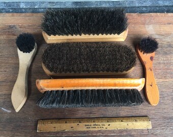 Lot of 5 Shoe Shine Brushes