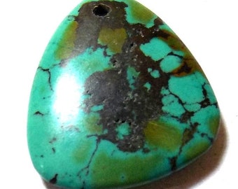 40% Sale -- Turquoise , 19 x 22 mm Size, Cabochon stone, Fancy Shape, 1 pc.