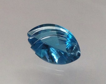 15x10mm Unique Marquise Cut Blue Topaz 6.36 carats Loose Gem Wholesale Gemstones Stone Real Topaz Unmounted millimeters