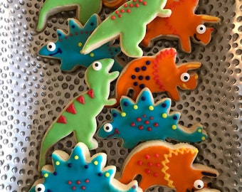 Dinosaur Sugar Cookies