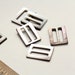 Vintage Grey Opalescent Mother of Pearl Slider Buckle