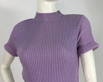 90s ribbed knit top/vintage ribbed top