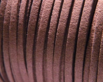 1 M cord - 3mm X 1.5 mm grey - No. 90