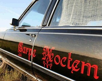 Carpe Noctem (Seize the Night) Vampire inspired/Vinyl Wall Art-CHOOSE Any Color