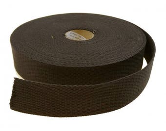 Black strap 30 mm 100% cotton