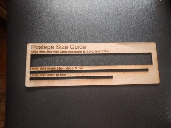 royal mail postage size checker letter measure