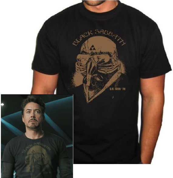 black sabbath shirt tony stark