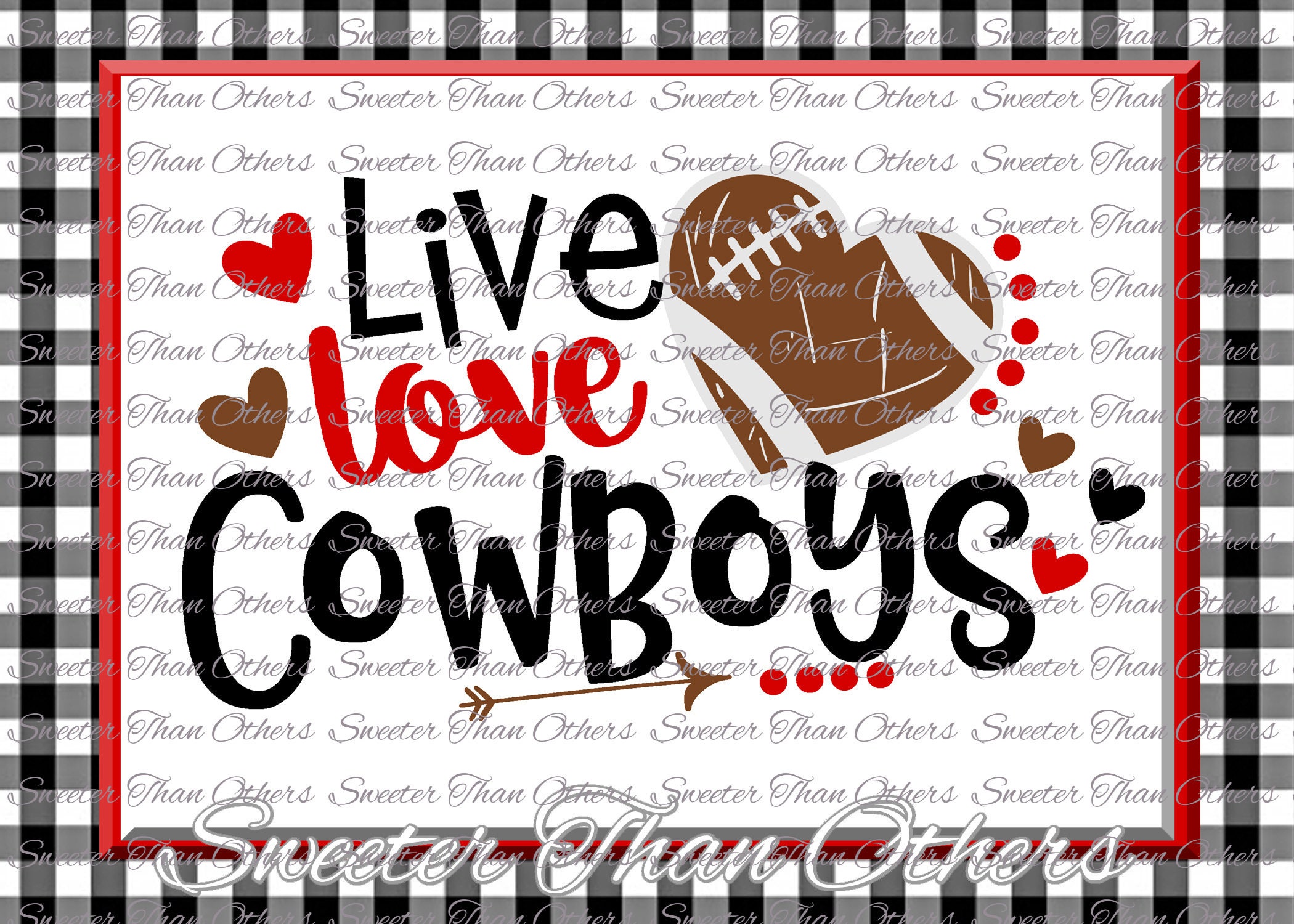 Download Football SVG Live Love Cowboys Football Svg Distressed