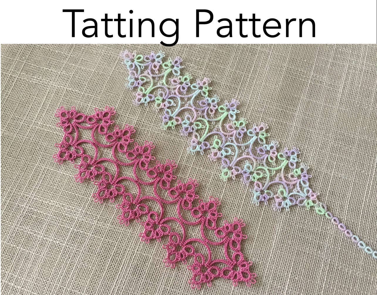 Tatting Pattern Two Bookmarks Instant Digital Download PDF