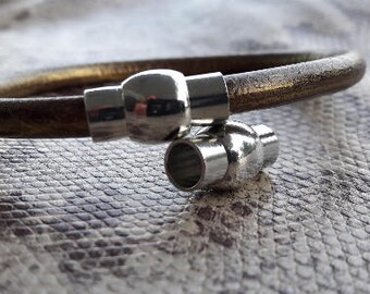 Magnetic Silver Clasp for 5 mm round cord