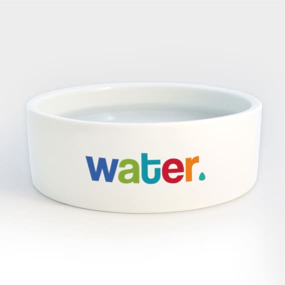Dog Water Bowl Heavy Ceramic Dog Cat Pet Bowls with Colorful
