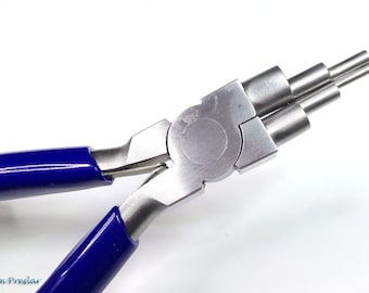Bail Making Pliers, 6 in 1 Looping Pliers, Wire Jewelry Making Tool, Six Stepped Sizes, #1031